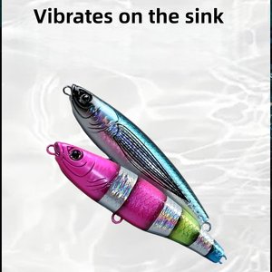 Señuelo de Pesca SNEDA de 125 mm/78 g, Tipo Lápiz, Hundimiento Rápido, Largo Alcance, para Agua Salada, Pesca de Atún y Grandes Peces Pelágicos en Alta Mar - Product Image 2