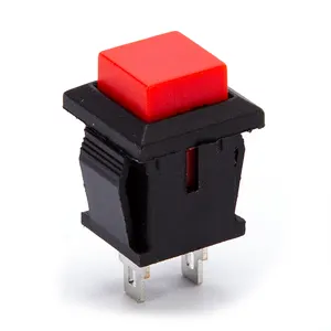 12mm NO NC momentary Red push on/push off push button switch