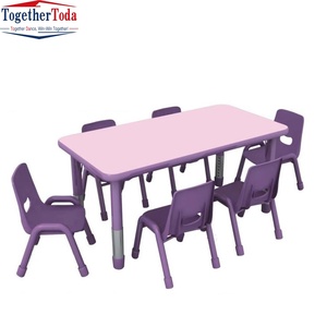 Juegos de Muebles Infantiles de Diseño Moderno Más Vendidos, Mesas y Sillas de Plástico Coloridas para Guarderías y Jardines de Infancia, Venta al Por Mayor - Product Image 6