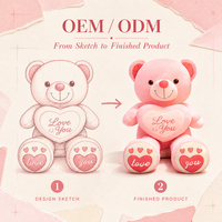 Ours en peluche géant personnalisé à prix d'usine, rembourrage doux, conception OEM/ODM, créez votre propre marque