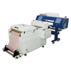 White ink PET film printer for T-shirt and garment sportswear PET film printing machine