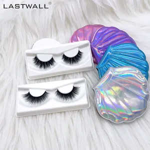 Bán Buôn 12Mm Wispy Chồn Mắt Lông Mi Nhãn Hiệu Riêng Chồn Lông Mi Tàn Ác Miễn Phí Mềm Mink Lông Mi