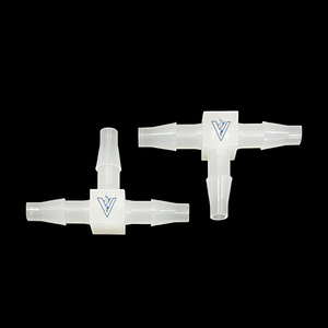 ZDVseal мини-3/16 "4,8 мм Т-образный пластиковый шланг с зазубриной, соединительная муфта для плавного трехстороннего тройника - Product Image 1