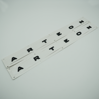 Autocollant auto-adhésif chromé 3D ABS pour décoration de voiture, autocollant, emblème, logo, numéro de modèle, emblèmes de voiture