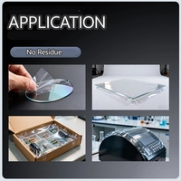 Film protecteur statique transparent non adhésif en PE, film électrostatique en polyéthylène pour écran de fenêtre en verre