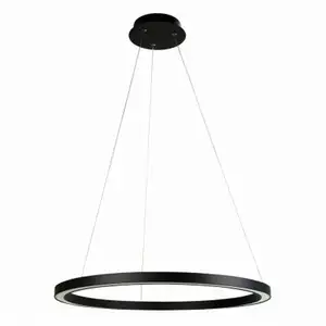 厂家销售现代圆形发光二极管照明灯具办公室线性圆形挂件