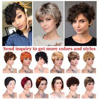 Perruque Amygirl transparente à dentelle frontale pour coupe 13*1, 10 pouces, blonde, cheveux indiens Remy 100% humains vierges, grade A, longueur étirée, sans colle