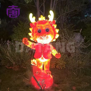 Lámpara LED Dragón del Zodiaco para Decoración de Jardín Exterior, Material de Resina y Fibra de Vidrio IP65, para Año Nuevo, Navidad y Ramadán - Product Image 6