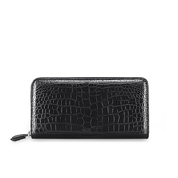 Tas Clutch Kulit Buaya Seamless 2026, Dompet Panjang Kulit Asli, Tempat Kartu, Dompet Koin