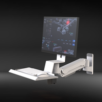 Meisonic – Bras de moniteur robuste T9-GA01KBL-W-UF pour écran publicitaire, moniteur de magasin, application commerciale – Vente en gros