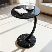 Mini table d'appoint ronde pour salon ou chambre à coucher