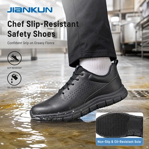 Sandalias de Trabajo de Verano JIANKUN, Impermeables, de Cuero Vacuno Repujado, Económicas, de Alta Calidad, Antideslizantes, con Puntera de Acero, para <span class=keywords><strong>Hombre</strong></span> y Mujer - Product Image 1