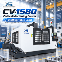 Centre d'usinage vertical CNC 3 axes robuste, commande FANUC, BT50, 24 bras porte-outils ATC, machine de découpe et de fraisage des métaux CV-1580