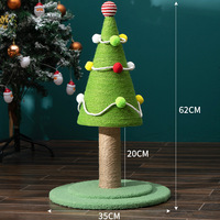 Chat griffoir Cactus forme d'arbre de Noël avec des cordes en sisal naturel chat griffoir arbre à chat en gros