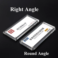 Étagère magnétique transparente en PMMA mobile personnalisée rayonnage écologique canal d'étiquette de prix porte-affiche en acrylique pour l'inventaire