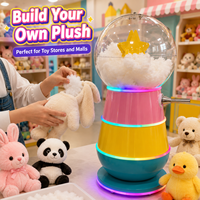 Mesin Pengisi Boneka Beruang Teddy dan Boneka Plush Harga Terjangkau dengan Lampu LED dan Musik, Buat Beruangmu Sendiri untuk Taman Bermain Dalam Ruangan