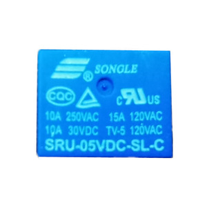 Relé SRU-05VDC-SL-C 10A 250VAC de 5 pines con 1 contacto normal abierto para amplificación de señal - Product Image 3