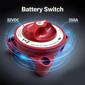 Isolateur 32VDC 350 Ampères, sélecteur 1 2 1+2 OFF, borne à 4 positions pour camping-cars - Product Image 4
