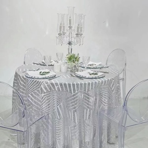 High Quality Cheap Shiny Round <strong>Table</strong> Cover Fancy Rectangular Sequin <strong>Table</strong> <strong>Cloth</strong> for Wedding - Product Image 4
