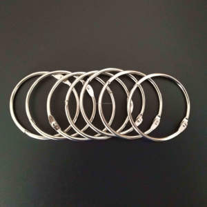 Suministro directo de fábrica, anillo de encuadernación de libros de hojas sueltas de Metal de 1 pulgada para papelería, anillo de encuadernación de libros - Product Image 2