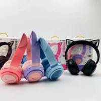 Casque sans fil HZ-BT638 avec basses profondes, suppression du bruit ambiant, lumières LED dégradées, design ergonomique pour les oreilles, casque de jeu