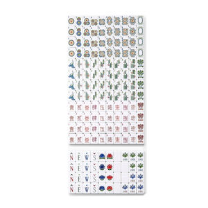 ไพ่มาจองอะคริลิกเมลามีนสีแดงเคลือบกลิตเตอร์สีม่วง 4 ชั้น แบบโมเดิร์น ไม่มีลวดลาย รับทำโลโก้ตามสั่ง OEM/ODM ขนาดตามสั่ง ผลิตตามแบบที่กำหนด - Product Image 4