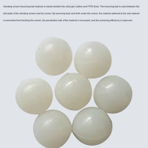 كرة مطاطية سيليكونية صلبة 28 مم عالية التردد للشاشات الاهتزازية، مواد EPDM NBR، تتضمن قطع وتشكيل المطاط - Product Image 1