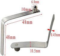LXD fabricant personnalisé, Tube en acier nickelé, goupille de verrouillage, bouton poussoir, Clip à ressort