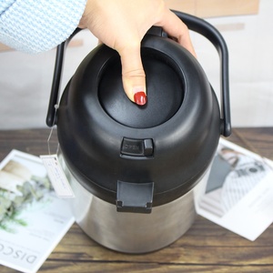 Dispenser a Pompa WUJO Grande, Thermos in Acciaio Inox 304 a Doppia Parete per Acqua Calda, Tè e Caffè - Product Image 4