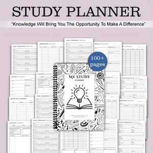 Carnet de planification des études |   Agenda scolaire pour étudiants avec suivi des objectifs et des <span class=keywords><strong>devoirs</strong></span>, planning des cours et registres de révision des examens - Product Image 2