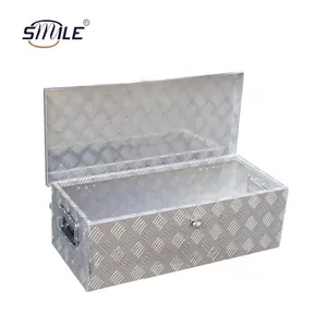 SMILE Checker Plate Aluminum Trailer Truck Pickup Underbody Underbed Tongue Black Pickup Aluminum Panels Truck Tool Box