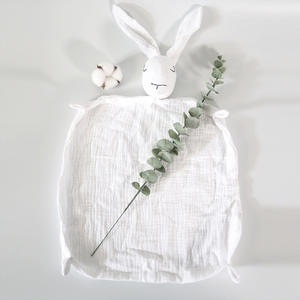Nouvelle Arrivée Offre Spéciale Couverture de Sécurité pour Bébé 100% Coton <span class=keywords><strong>avec</strong></span> Tête de Lapin, Jouet Apaisant pour Nouveau-nés, Cadeau, Service OEM - Product Image 5