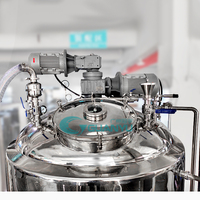 Mélangeur-pasteurisateur sous vide 2000L pour la production de mayonnaise, fromage, ketchup, pâtes, crèmes pour le visage et produits blanchissants