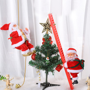 Mini Christmas Tree Doll Toy for Window Display Electric Bead-Stringing Christmas Decorations for the Holidays - Product Image 2