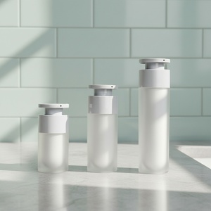 Botellas de Plástico de Doble Pared con Sistema de Dosificación sin Aire, 15ml/30ml/50ml, para Lociones y Sueros Cosméticos, con Pulverizador - Product Image 1