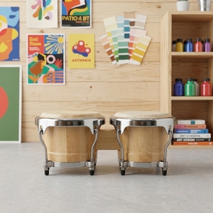 Bongós de Percusión de Madera al por Mayor de 7.5 y 8.5 Pulgadas para Niños, Adultos y Principiantes - Product Image 4