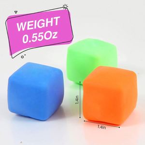 Kids Anxiety Stress Relief Fidget Toy Squishy Ice Cube Squeeze Balls Customizable Color & Logo Promotional <b>Gift</b> - Product Image 4
