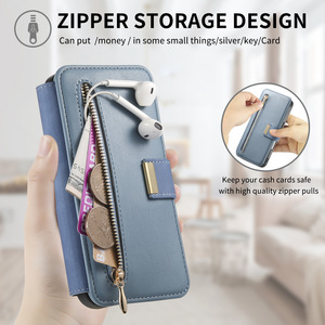 Étui portefeuille en cuir magnétique détachable à rabat, coque de téléphone à dégagement rapide pour <span class=keywords><strong>iPhone</strong></span> 16 15 Pro - Product Image 4