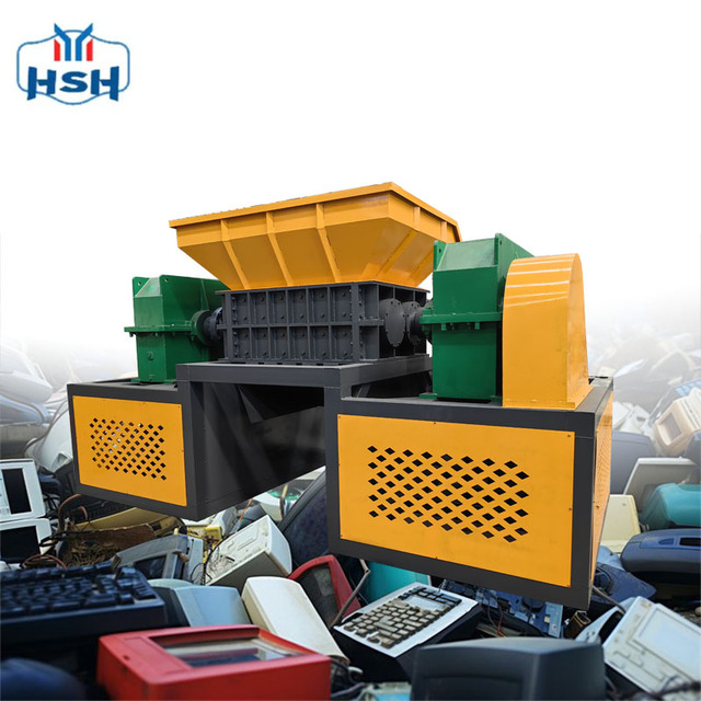 E-waste Security SDD Shredder Metal Computer Scrap Metal Twin Shaft Shredder
