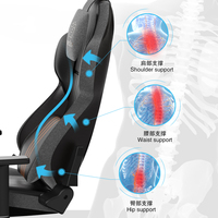 Chaise de jeu vidéo, chaise de bureau ergonomique de style course rotative, chaise de bureau d'ordinateur YouTube, tête avec appui-tête
