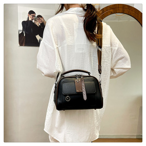 Bolso de Mano de Cuero Suave Vintage para Mujer, Versátil, de un Solo Hombro, Gran Capacidad, Correa Ancha, Bolso Cruzado - Product Image 1