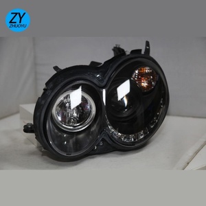Pour Mercedes-Benz CLK200 230 280 320 <span class=keywords><strong>350</strong></span> <span class=keywords><strong>W209</strong></span> Phare LED sans Angel Eyes 2004-2009 Boîtier Noir - Product Image 6