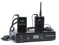 Système de guide touristique audio professionnel Mix Tech Émetteur stationnaire sans fil Microphones d'interprétation simultanée