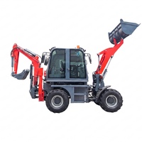 Mesin Backhoe Loader HDL-20 3.5T dengan Kecepatan Perjalanan 35km/jam, Mesin Yuchai 42KW, Kapasitas Bucket 0.5m³