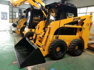 Chargeuse compacte sur pneus HAIJU JC45, capacité nominale 0,7 tonne, poids en marche 2,7 tonnes, moteur Xinchai, hydraulique, certifiée CE pour l'aménagement paysager - Product Image 5