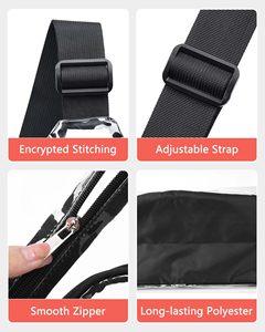 Mochila Transparente de PVC <span class=keywords><strong>Aprobada</strong></span> para Estadio, Bolsa de Pecho Transparente de Gran Capacidad para Viajes, Gimnasio, Fitness, de un Solo Hombro - Product Image 4