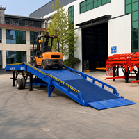 LANSHENG 6t 8t 10t 12t 15t Tragbare Mobile LKW-Laderampe Hydraulische Container-Laderampe für Gabelstapler