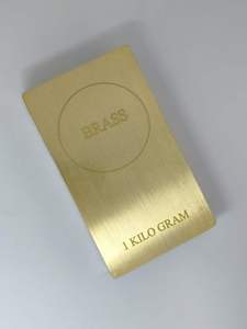 แผ่นเชื่อมโลหะทองเหลืองแท่ง500ก. ของที่ระลึกปรับแต่งลวดลายได้ - Product Image 6