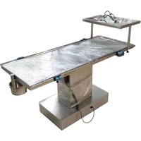 Table d'opération pour animaux de compagnie en acier inoxydable pour hôpital vétérinaire