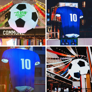 Model Jersey Sepak Bola Tiup untuk Acara Kampus, Promosi dan Dekorasi Mal Bertema Sepak Bola dengan Lampu - Product Image 4